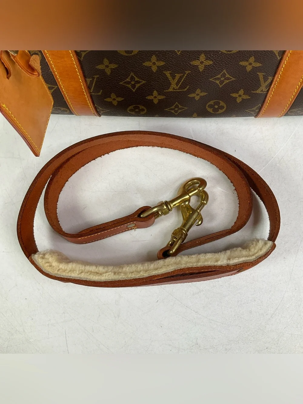 Louis Vuitton Monogram Sac Chien 40 Pet Carrier Dog Bag With Shoulder Strap